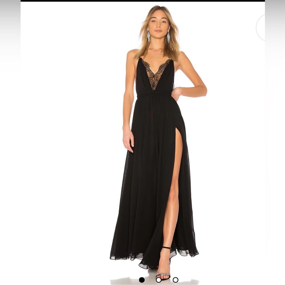 Michael Costello x Revolve Justin Gown in Black‎ - NWT